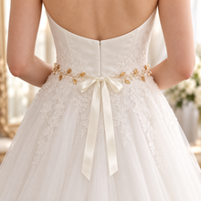 Load image into Gallery viewer, Delicate Leaf Vine Bridal Belt & Hair Vine – Gold, Silver or Rose Gold