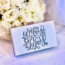 Load image into Gallery viewer, Wifey for Lifey Clutch Bag: Personalized Bridal Evening Bag