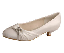 Load image into Gallery viewer, Kitten Heels - 4cm Heel Satin Bridal Shoes