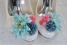 Load image into Gallery viewer, Bridal Lace Heels – White Lace Bridal Shoes with Pearl Strap & Floral Details • UK5/US7.5