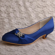 Load image into Gallery viewer, Kitten Heels - 4cm Heel Satin Bridal Shoes