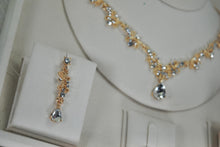 Load image into Gallery viewer, Bridal Jewelry Set: Teardrop Cubic Zirconia Necklace and Earrings