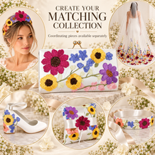 Load image into Gallery viewer, 3D Bright Floral Embroidered Bridal Belt: Flower Wedding Dress Sash
