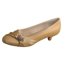 Load image into Gallery viewer, Kitten Heels - 4cm Heel Satin Bridal Shoes