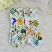 Load image into Gallery viewer, Embroidered Wildflower Mens Tie: Floral Wedding Necktie
