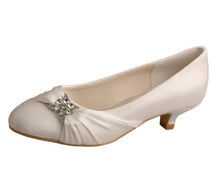 Load image into Gallery viewer, Kitten Heels - 4cm Heel Satin Bridal Shoes