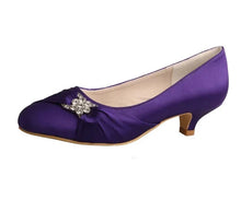 Load image into Gallery viewer, Kitten Heels - 4cm Heel Satin Bridal Shoes