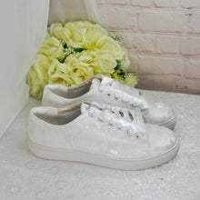 Load image into Gallery viewer, Lace Bridal Trainers