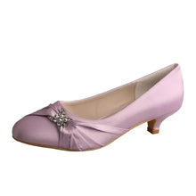 Load image into Gallery viewer, Kitten Heels - 4cm Heel Satin Bridal Shoes