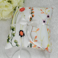 Load image into Gallery viewer, Orange Secret Garden Ring Pillow