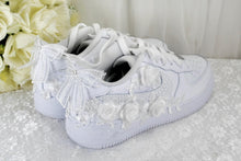 Load image into Gallery viewer, Floral Embroidered Bridal Air Force 1 Trainers