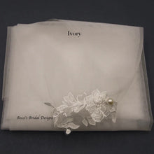 Load image into Gallery viewer, Bicep Wedding Cape with Lace, Detachable Dress Sleeves, Bridal Wings, Veil, Bride Cape