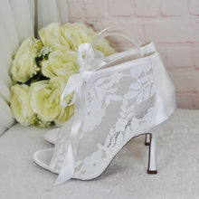 Load image into Gallery viewer, Lace Wedding Booties – UK3 / US5.5