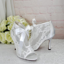 Load image into Gallery viewer, Lace Wedding Booties – UK3 / US5.5