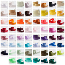 Load image into Gallery viewer, a bunch of different colors of satin ribbons