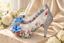 Load image into Gallery viewer, Alice in Wonderland Bridal Shoes | Crystal Heels | 8 cm or 10 cm