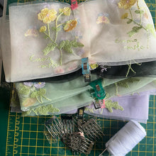 Load image into Gallery viewer, Botanical Tulle Bridal Bow - Various Colours