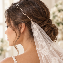 Load image into Gallery viewer, Cape to Veil Conversion Headband – Gold, Silver or Rose Gold