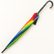 Load image into Gallery viewer, Rainbow Pagoda Umbrella – Colourful Wedding & Occasion Umbrella