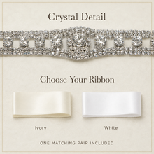 Load image into Gallery viewer, Crystal Rhinestones Ankle Straps - Wedding Shoes Accessories