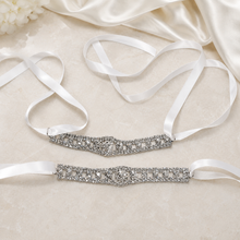 Load image into Gallery viewer, Crystal Rhinestones Ankle Straps - Wedding Shoes Accessories
