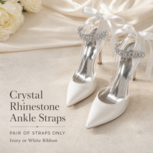 Load image into Gallery viewer, Crystal Rhinestones Ankle Straps - Wedding Shoes Accessories