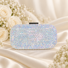 Load image into Gallery viewer, Emerald Green Crystal Clutch Bag | Luxury Evening Purse