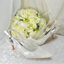Load image into Gallery viewer, Lace Sling Backs