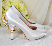 Load image into Gallery viewer, Satin Round Toe with 'Cherry Blossom' | Other Colours