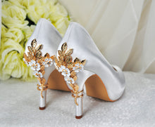 Load image into Gallery viewer, Satin Round Toe with 'Cherry Blossom' | Other Colours