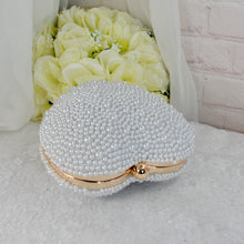 Load image into Gallery viewer, Pearl Heart Bag - Ivory or White
