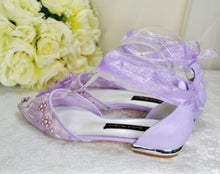 Load image into Gallery viewer, Lilac Butterfly Ballet Flats