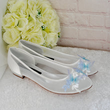 Load image into Gallery viewer, Blue Butterfly Flats