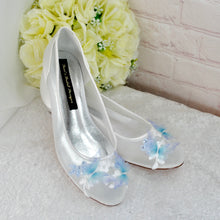 Load image into Gallery viewer, Blue Butterfly Flats