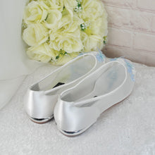 Load image into Gallery viewer, Blue Butterfly Flats