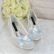 Load image into Gallery viewer, Blue Butterfly Flats
