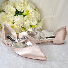 Load image into Gallery viewer, Crystal Strap Flats