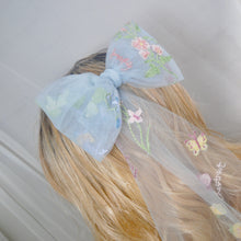 Load image into Gallery viewer, Botanical Tulle Bridal Bow