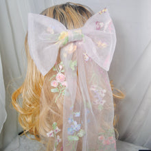 Load image into Gallery viewer, Botanical Tulle Bridal Bow