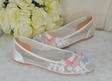 Load image into Gallery viewer, Butterfly Ballet Flats
