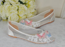 Load image into Gallery viewer, Butterfly Ballet Flats