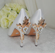 Load image into Gallery viewer, Satin Court Shoe with 'Cherry Blossom' | Other Colours