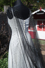 Load image into Gallery viewer, Celestial Wedding Cape | Black or Ivory, 200 - 400cm