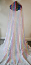 Load image into Gallery viewer, Rainbow Glitter Shooting Star Veil