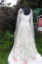 Load image into Gallery viewer, Embroidered Meadow Flower Cape
