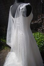 Load image into Gallery viewer, Celestial Wedding Cape | Black or Ivory, 200 - 400cm
