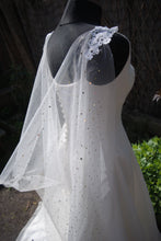 Load image into Gallery viewer, Celestial Wedding Cape | Black or Ivory, 200 - 400cm