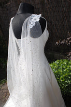 Load image into Gallery viewer, Celestial Wedding Cape | Black or Ivory, 200 - 400cm