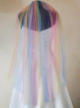 Load image into Gallery viewer, Rainbow Wedding Veil