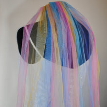 Load image into Gallery viewer, Rainbow Wedding Veil